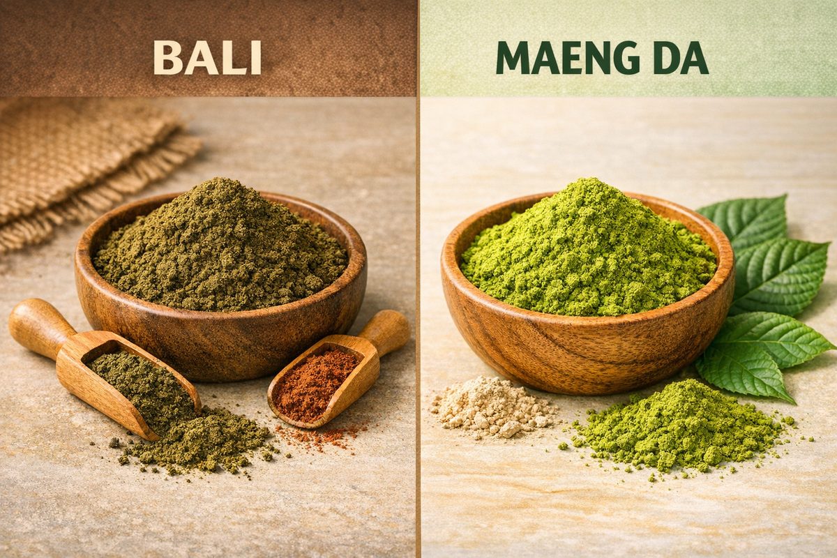 Maeng Da vs Bali kratom comparison